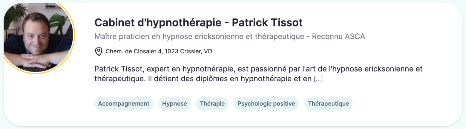 Hypnothérapeute harmonie