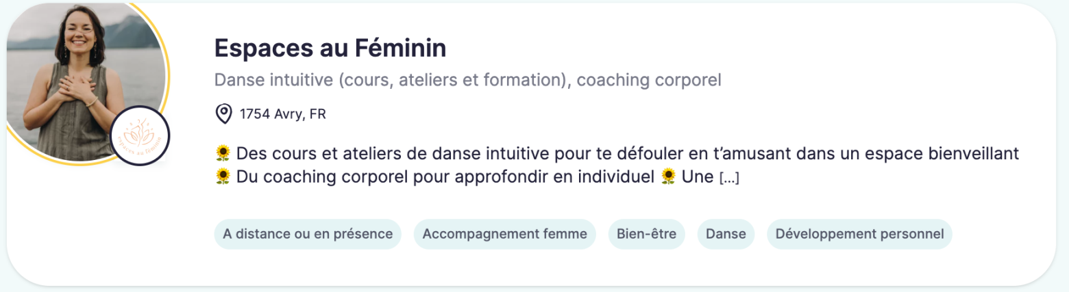 Espaces au Féminin annuaire des indépendants